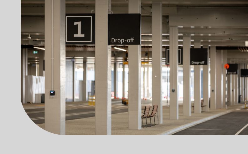 Drop-off and pick-up Go Air Park